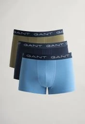 Gant 3 Pack Assorted Logo Band Trunks