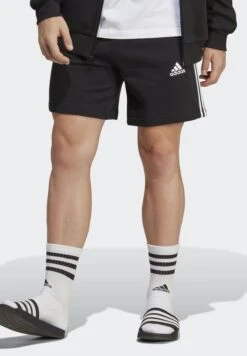ADIDAS 3 Stripe Essential French Terry Shorts