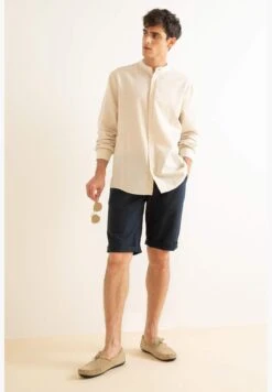 DeFacto Basic Linen Bermuda Shorts