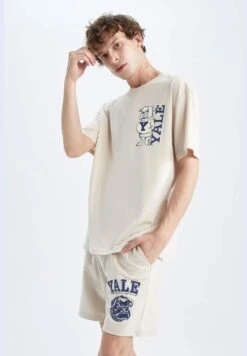 DeFacto Tie Waist Yale University Print Shorts