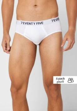 6 Pack Waist Band Hunk Briefs With Antibacterial Finish