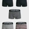 BRAVE SOUL 5 Pack Striped Boxers