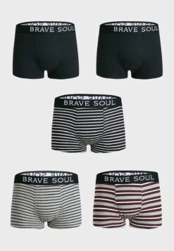 BRAVE SOUL 5 Pack Striped Boxers