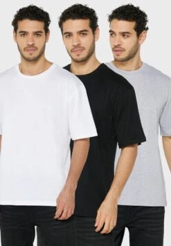 3 Pack Oversized Crew Neck T-Shirts