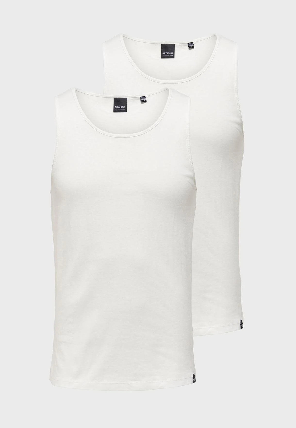 Only & Sons 2 Pack Essential Vest 3 Only & Sons 2 Pack Essential Vest