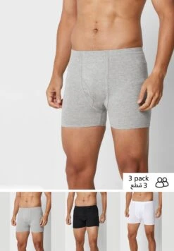 3 Pack Waist Band Boxers With Antibacterial Finish