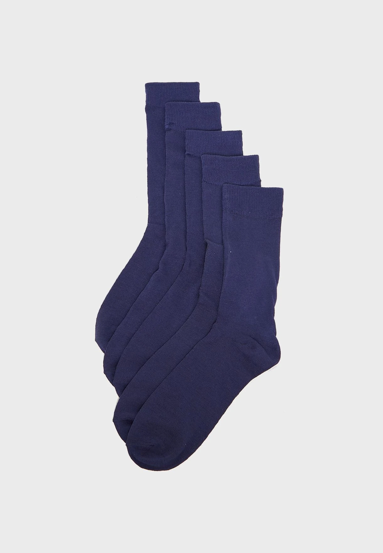 BRAVE SOUL 5 Pack Reinforced Toe & Heel Socks 3 BRAVE SOUL 5 Pack Reinforced Toe & Heel Socks