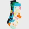 Happy Socks 3 Pack Mixed Dog Crew Socks 2 Happy Socks 3 Pack Mixed Dog Crew Socks -Sport Apparel Shop 1 zoom desktop 386