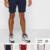 3 Pack Essential Lounge Shorts 2 3 Pack Essential Lounge Shorts -Sport Apparel Shop 1 zoom desktop 388