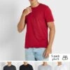 5 Pack Essential Crew Neck T-Shirt -Sport Apparel Shop 1 zoom desktop 391