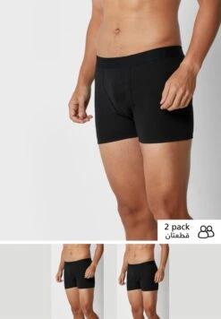 2 Pack Contrast Band Trunks With Antibacterial Finish