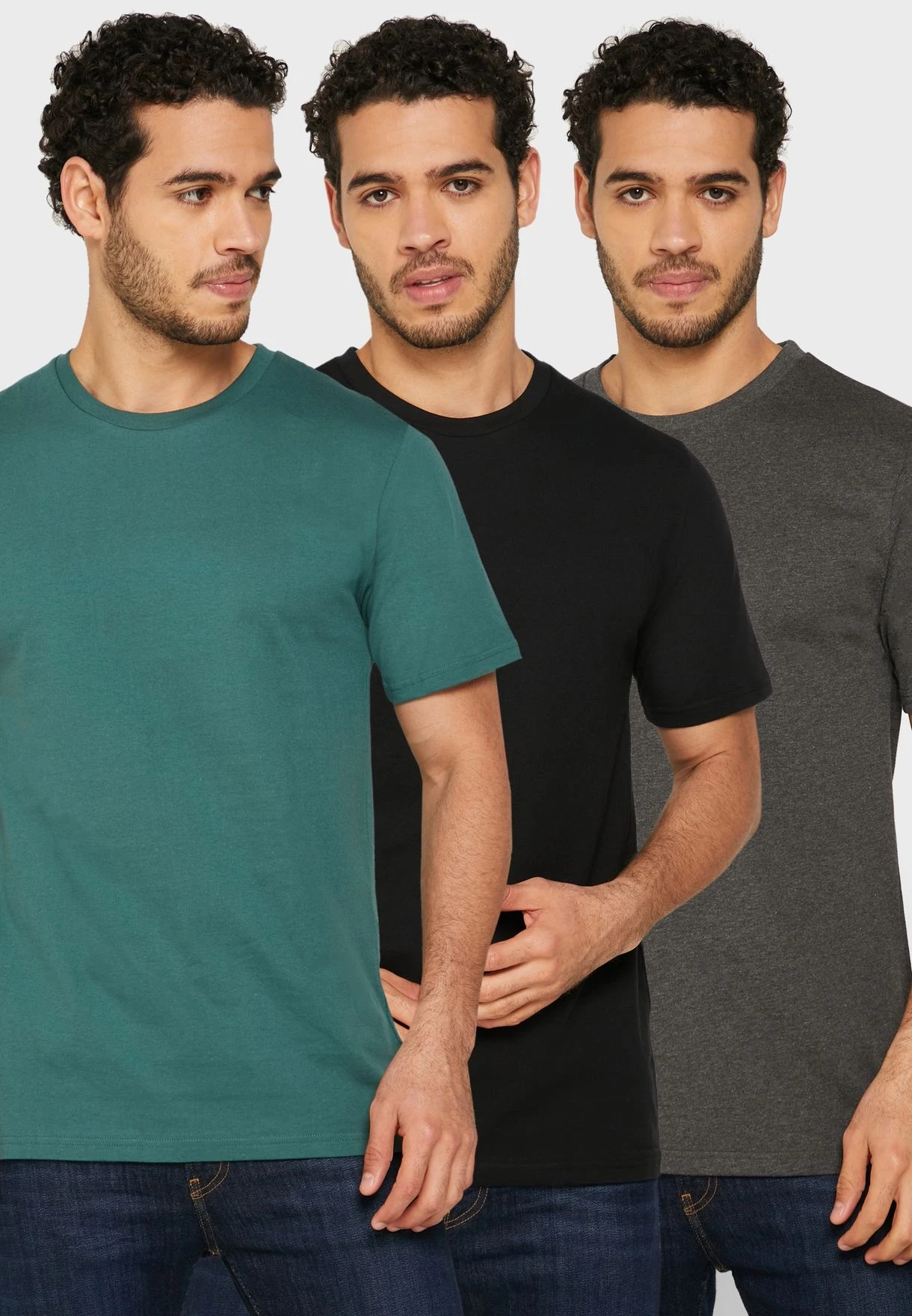 3 Pack Essential Crew Neck T-Shirts 3 3 Pack Essential Crew Neck T-Shirts