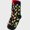 Happy Socks 2 Pack Taco Print Crew Socks -Sport Apparel Shop 1 zoom desktop 414