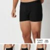 3 Pack Contrast Band Trunks With Antibacterial Finish