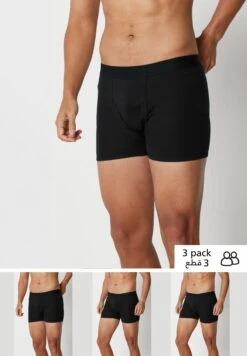 3 Pack Contrast Band Trunks With Antibacterial Finish