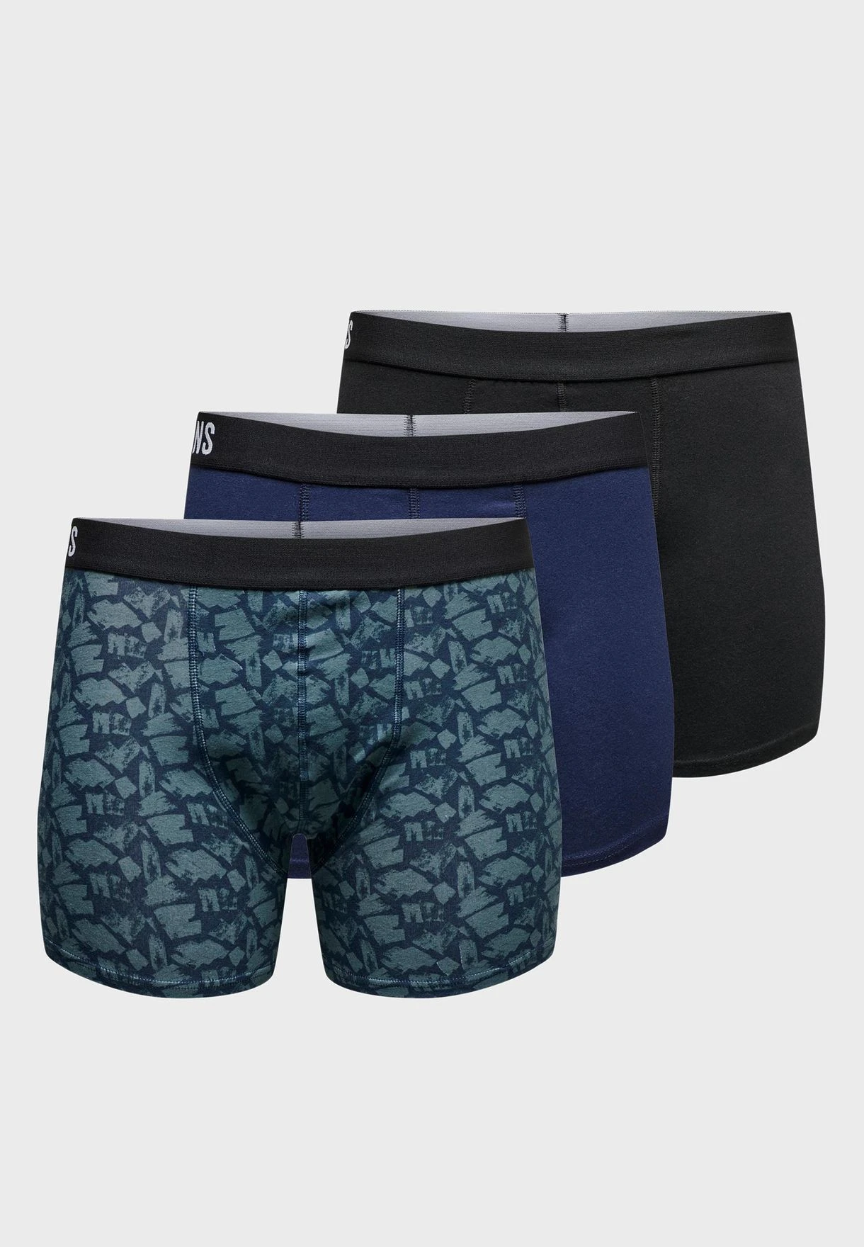 Only & Sons 3 Pack Assorted Trunks 3 Only & Sons 3 Pack Assorted Trunks