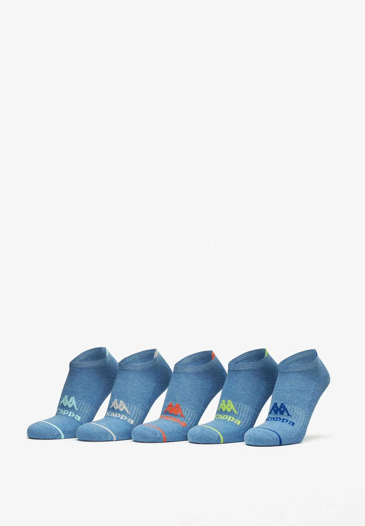 Kappa 5 Pack Logo Ankle Socks 3 Kappa 5 Pack Logo Ankle Socks