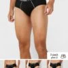 3 Pack Waist Band Hunk Briefs With Antibacterial Finish -Sport Apparel Shop 1 zoom desktop 449