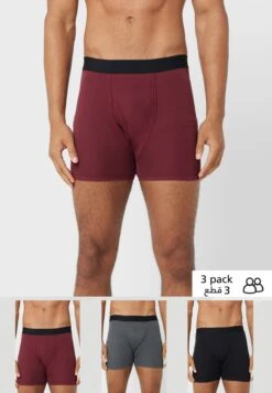 3 Pack Band Trunks With Antibacterial Finish