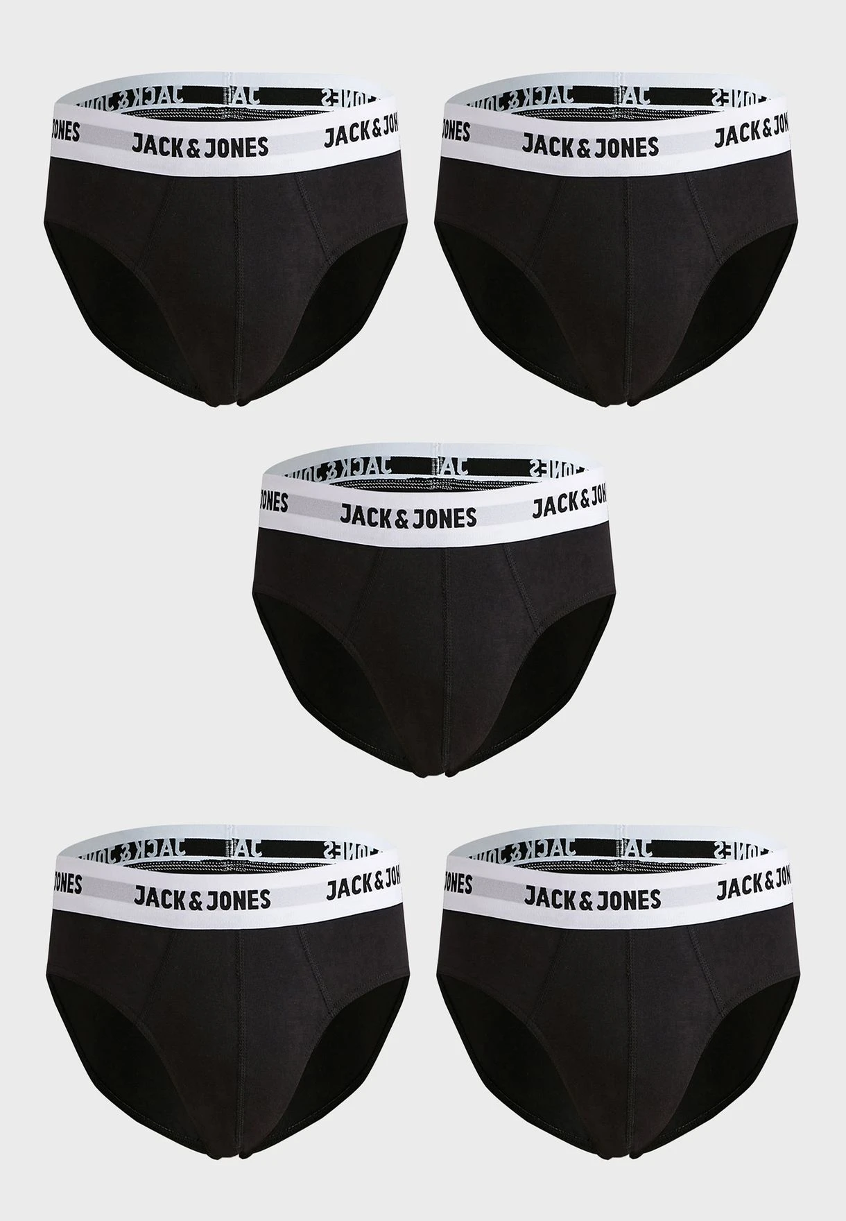 Jack & Jones 5 Pack Logo Briefs 3 Jack & Jones 5 Pack Logo Briefs