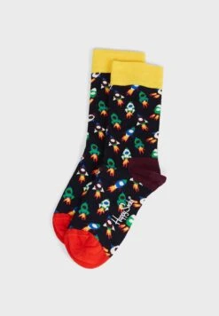Happy Socks Rocket Print Crew Socks
