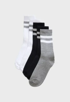 5 Pack Striped Sports Style Socks