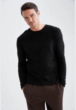 DeFacto Man Slim Fit Crew Neck Long Sleeve Underwear Knitted Tops