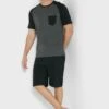 Chest Pocket Pyjama Shorts Set -Sport Apparel Shop 1 zoom desktop 836