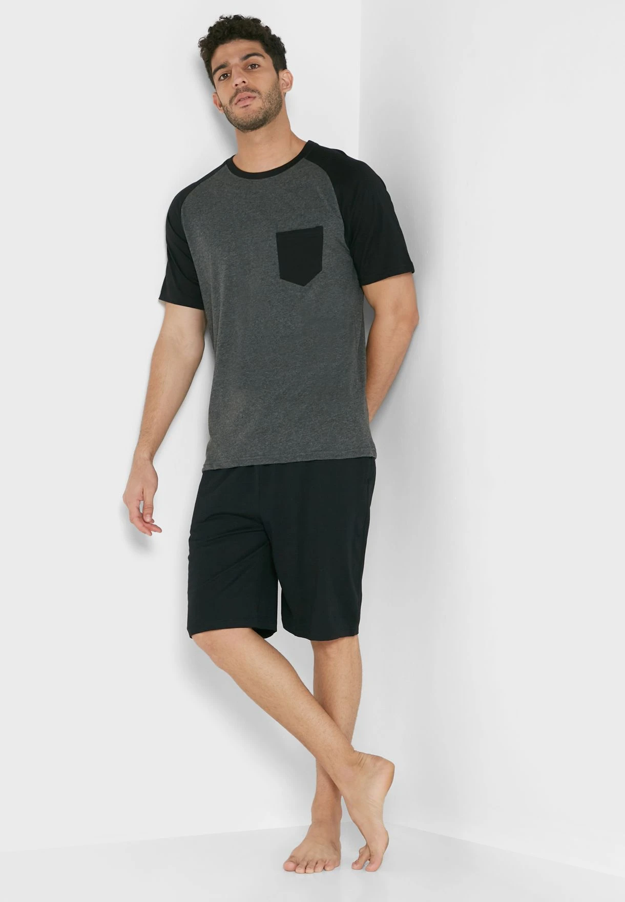 Chest Pocket Pyjama Shorts Set 3 Chest Pocket Pyjama Shorts Set