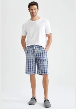 DeFacto Regular Fit Tie Waist Check Print Pyjama Bottom