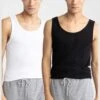 DeFacto 2 Pack Slim Fit Sleeveless Vest -Sport Apparel Shop 1 zoom desktop 881