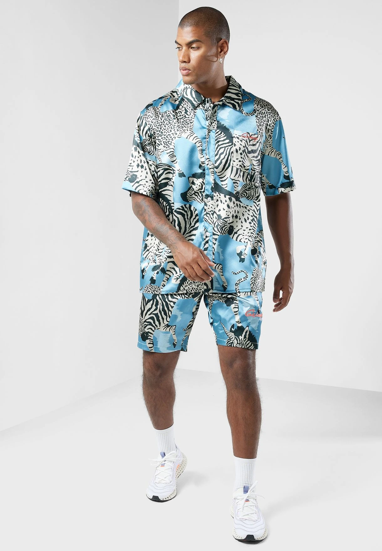 GRIMEY Animal Satin Shorts 4 GRIMEY Animal Satin Shorts - Image 2