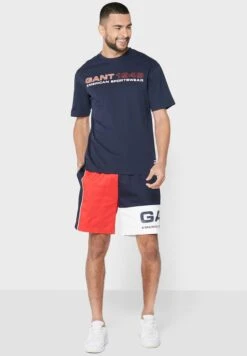 Gant Logo Color Block Shorts -Sport Apparel Shop 2 zoom desktop 30