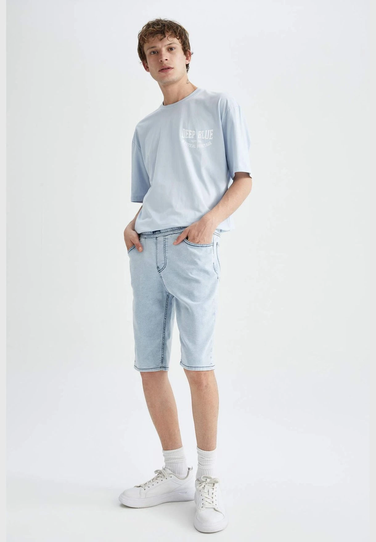 DeFacto Slim Fit Jean Short 4 DeFacto Slim Fit Jean Short - Image 2