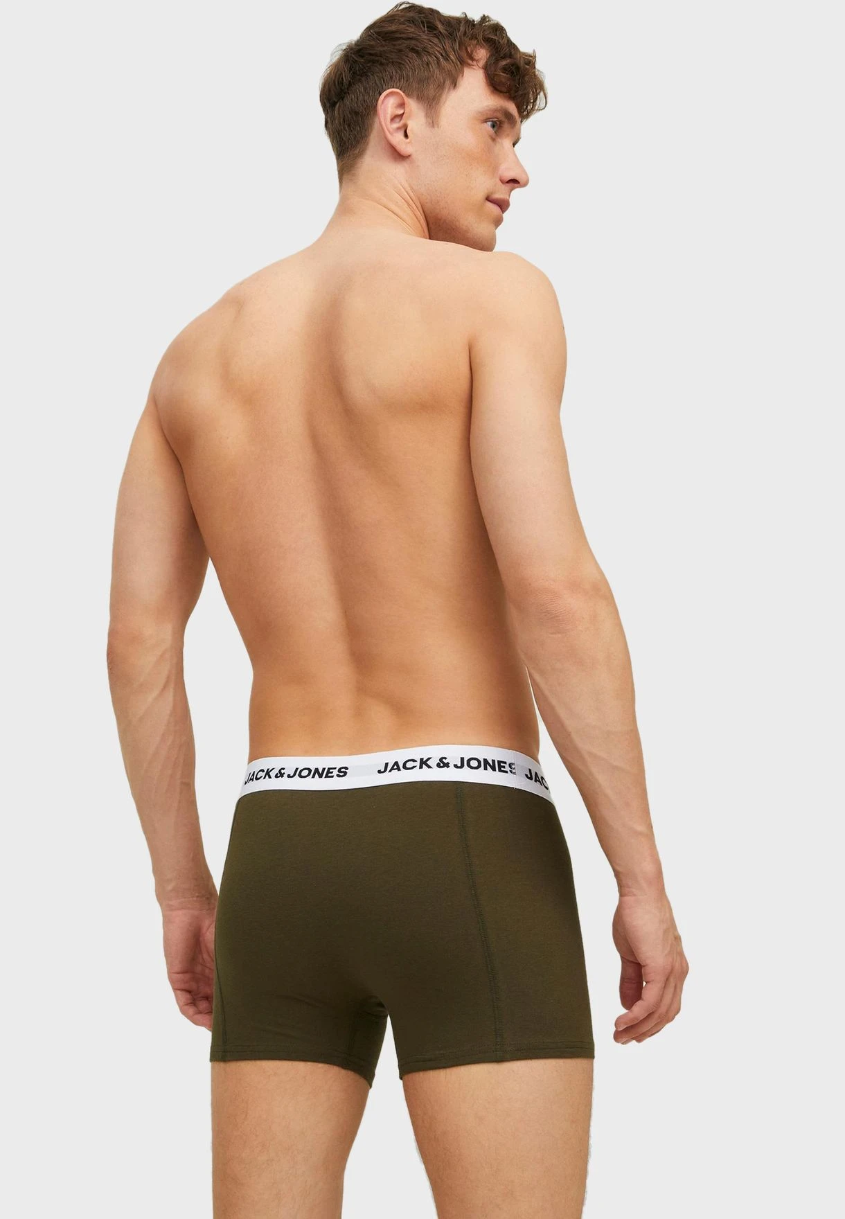 Jack & Jones 3 Pack Logo Band Trunks 4 Jack & Jones 3 Pack Logo Band Trunks - Image 2