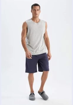 DeFacto 2 Pack Man Regular Fit Crew Neck Sleeveless Homewear Knitted Sets -Sport Apparel Shop 2 zoom desktop 828