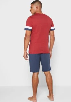 Colourblock T-Shirt Pyjama Shorts Set -Sport Apparel Shop 2 zoom desktop 843