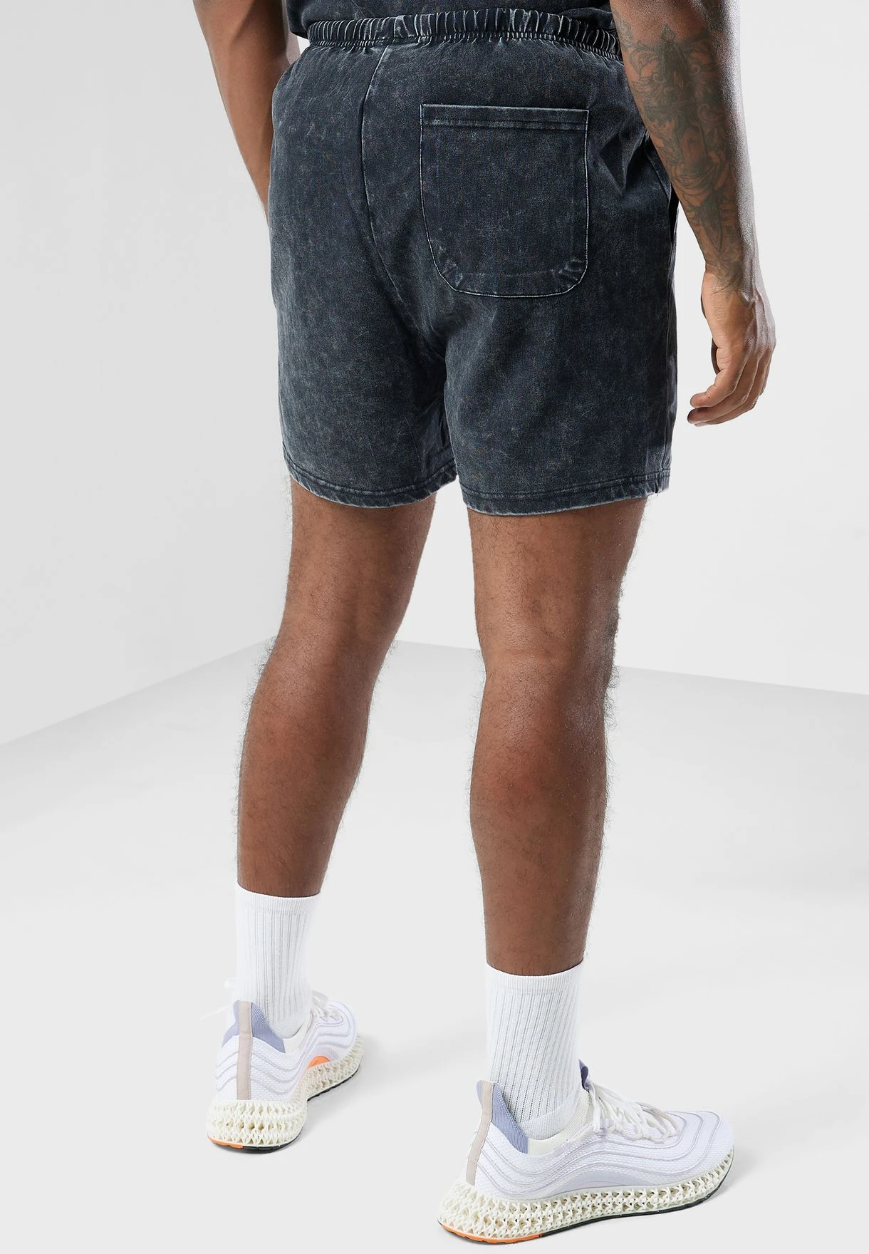 GRIMEY Cloven Tongues Stone Washed Sweatshorts 5 GRIMEY Cloven Tongues Stone Washed Sweatshorts - Image 3