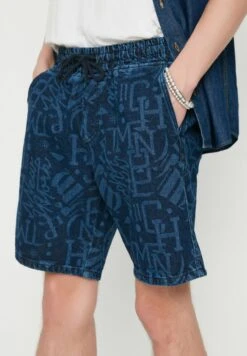 Trendyol Drawstring Printed Denim Shorts -Sport Apparel Shop 3 zoom desktop 253