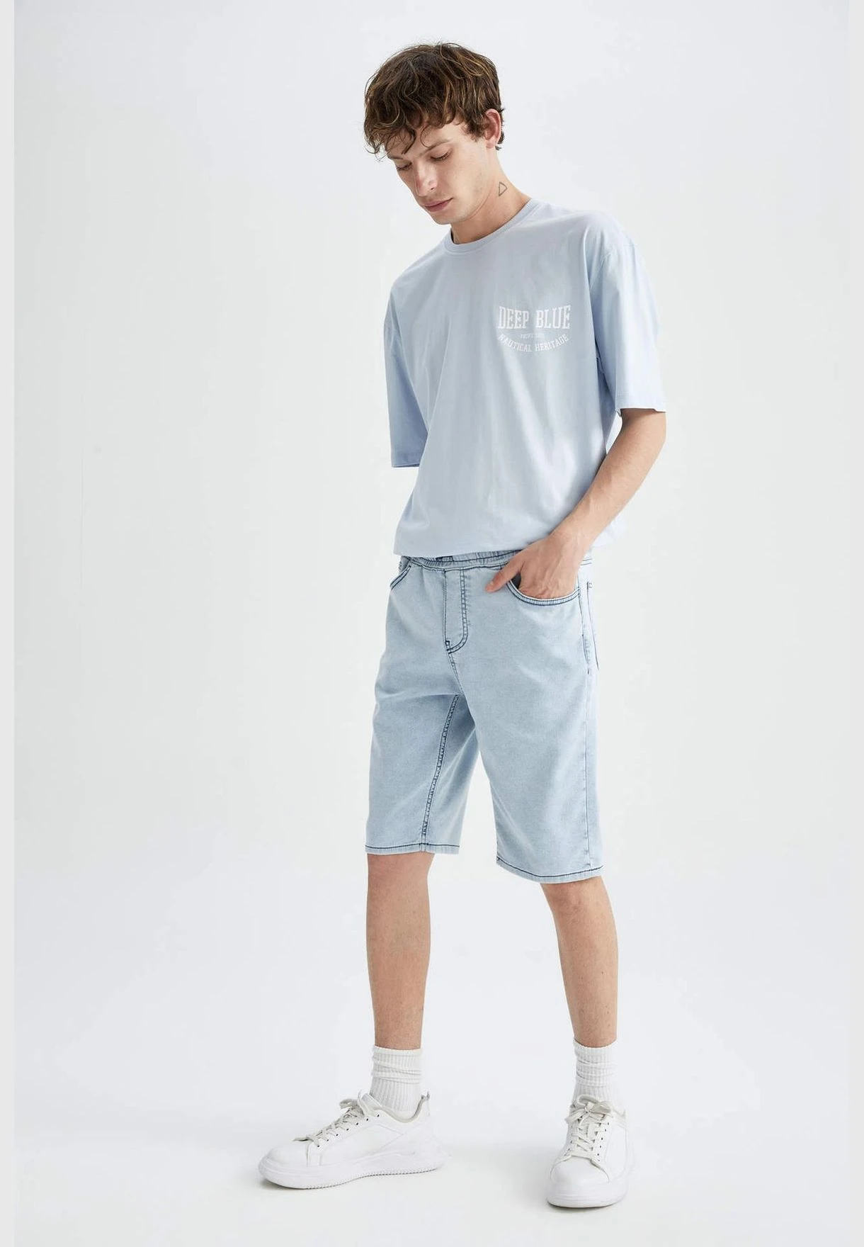 DeFacto Slim Fit Jean Short 5 DeFacto Slim Fit Jean Short - Image 3