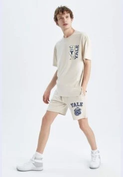 DeFacto Tie Waist Yale University Print Shorts -Sport Apparel Shop 3 zoom desktop 310