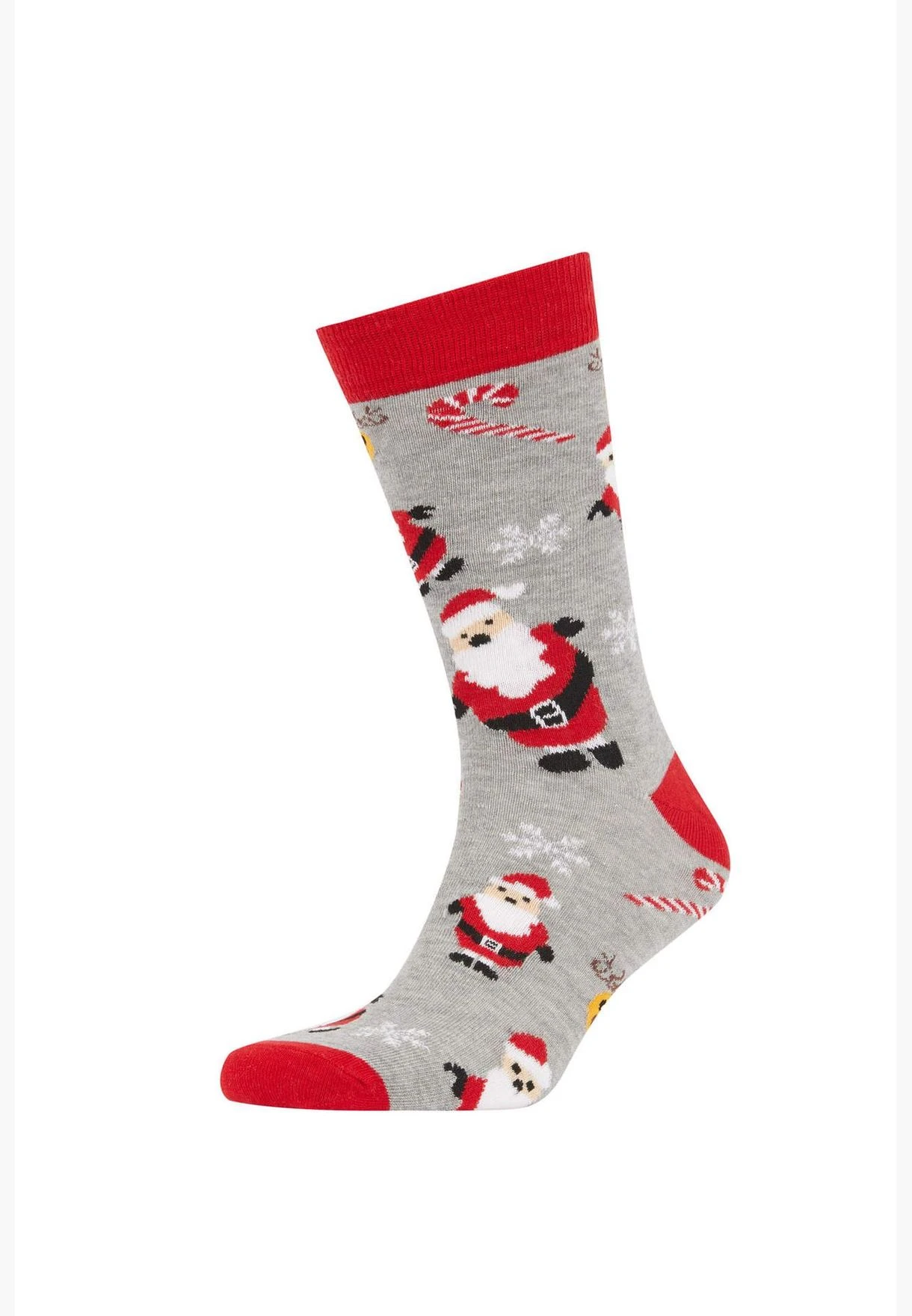 DeFacto 3 Pack Father Christmas Print Long Socks 5 DeFacto 3 Pack Father Christmas Print Long Socks - Image 3