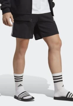 ADIDAS 3 Stripe Essential French Terry Shorts -Sport Apparel Shop 4 zoom desktop 113