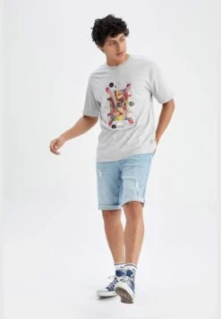 DeFacto Man Slim Fit Denim Bermuda -Sport Apparel Shop 4 zoom desktop 278