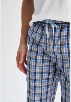 DeFacto Regular Fit Tie Waist Check Print Pyjama Bottom -Sport Apparel Shop 4 zoom desktop 743