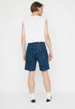 Trendyol Drawstring Printed Denim Shorts -Sport Apparel Shop 5 zoom desktop 155