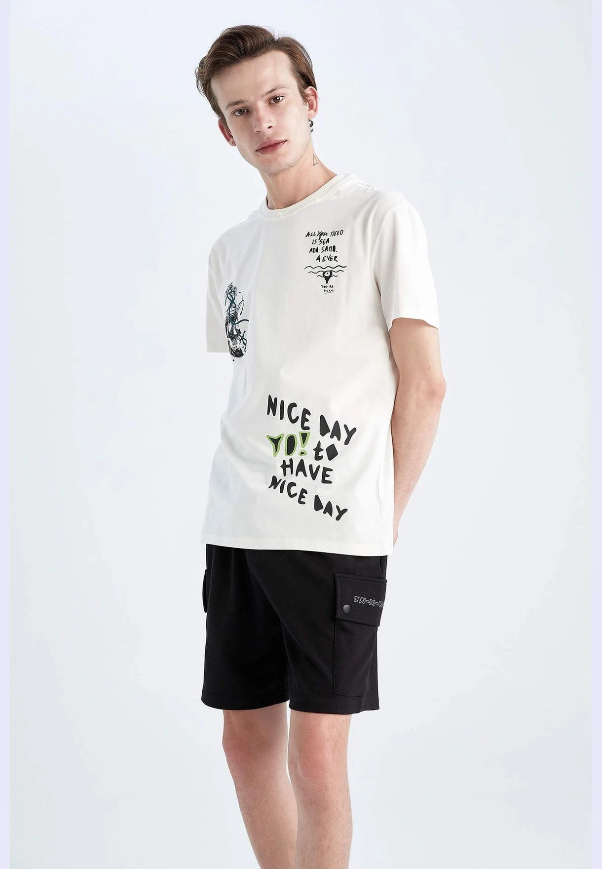 DeFacto Man Slim Fit Bottom Knitted Short 7 DeFacto Man Slim Fit Bottom Knitted Short - Image 5