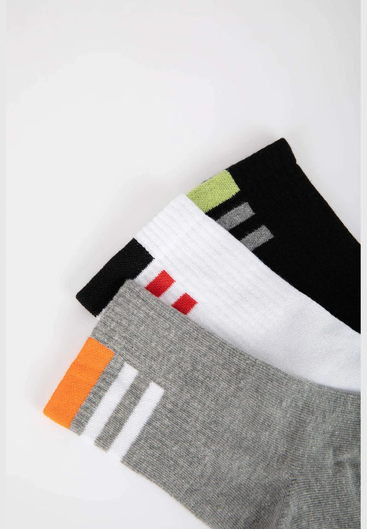 DeFacto 3 Pack Man Mid Cut Socks 7 DeFacto 3 Pack Man Mid Cut Socks - Image 5