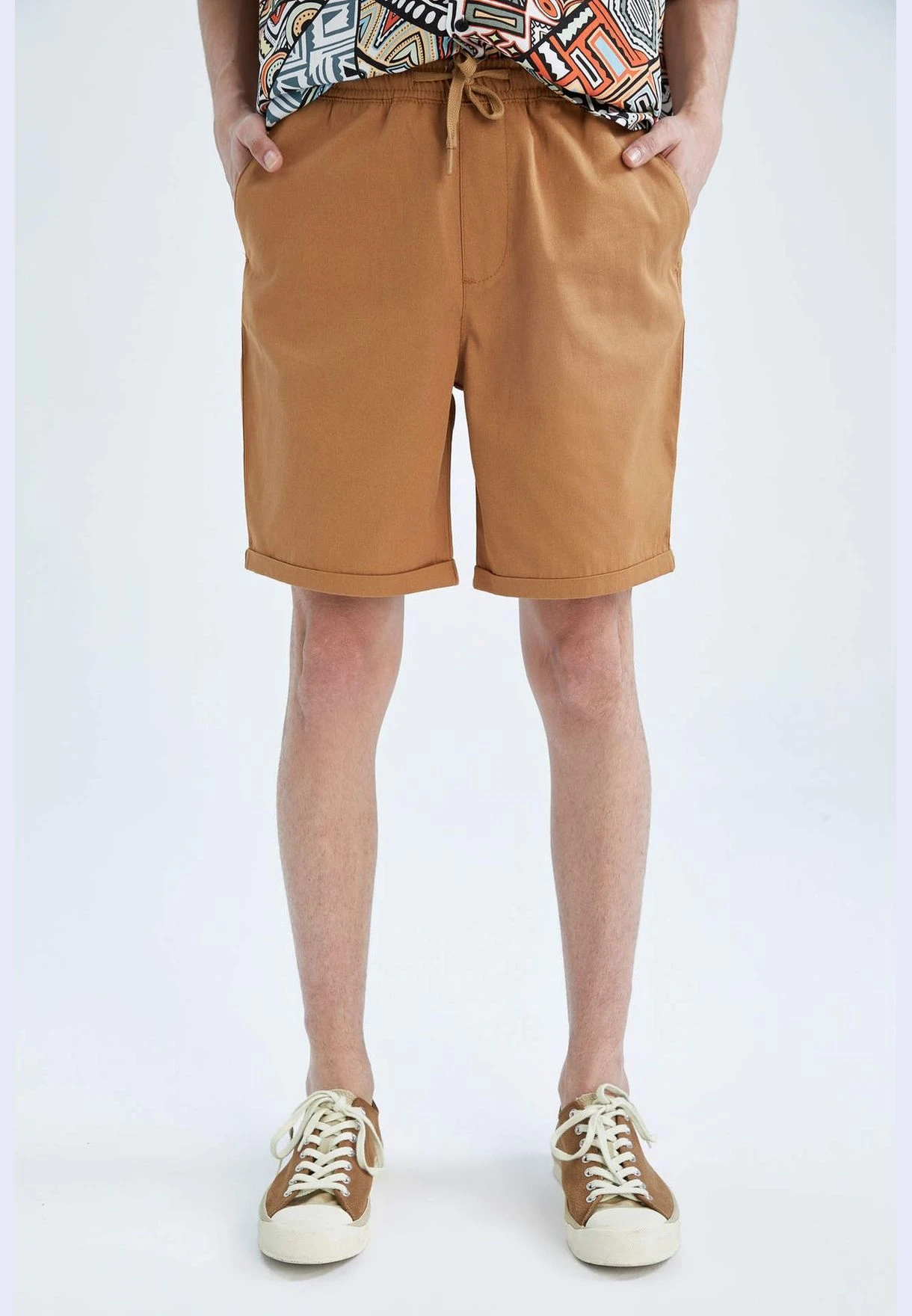 DeFacto Regular Fit Tie Waist Mini Short 7 DeFacto Regular Fit Tie Waist Mini Short - Image 5