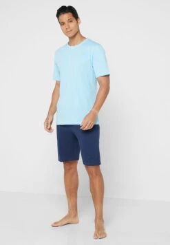 Contrast Collar Nightwear Set -Sport Apparel Shop 5 zoom desktop 435